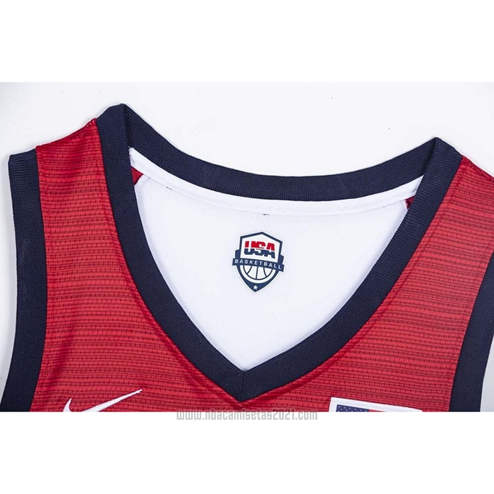 Camiseta USA 2021 Kevin Durant #7 Blanco